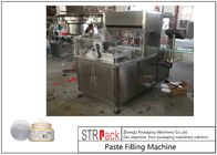 Machine de remplissage de pâte de contrôle de moteur servo, machine de remplissage crème cosmétique du pot 5g-100g