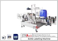 Machine à étiquettes de double bouteille latérale automatique pour le détergent de l'huile 5-25L/tambour de shampooing