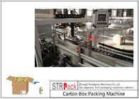 Ligne remplissante liquide machine à emballer de carton pour 250ML-2L rond l'emballage de carton de bouteille