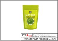 Poche de fermeture éclair de DoyPack de poudre de thé vert de Matcha empaquetant la suffisance et le joint de MachineRotary avec le remplisseur de foreuse pour la poudre