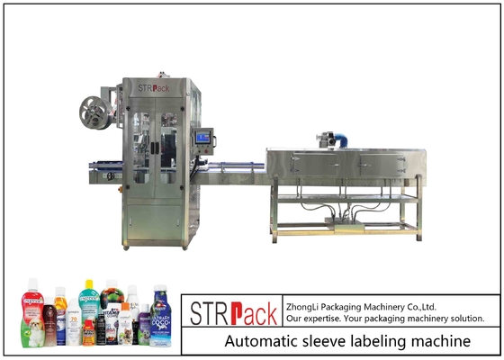Machine à étiquettes automatique de douille de bouteille de PVC/ANIMAL FAMILIER 150 bouteilles/minute
