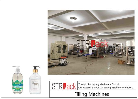 Le PLC à haute précision automatique de bouteille a commandé l'aseptisant de savon liquide/main/la machine de capsulage remplissante Fil aseptique gel de douche