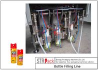 Ligne de machine de remplissage de peinture d'aérosol de grande capacité avec intoxiquer le placer de machine et de valve automatique