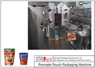 La machine de conditionnement de poche de Premade de sauce pour Doypack, 3/4 de côtés a scellé des sacs, sacs d'oreiller