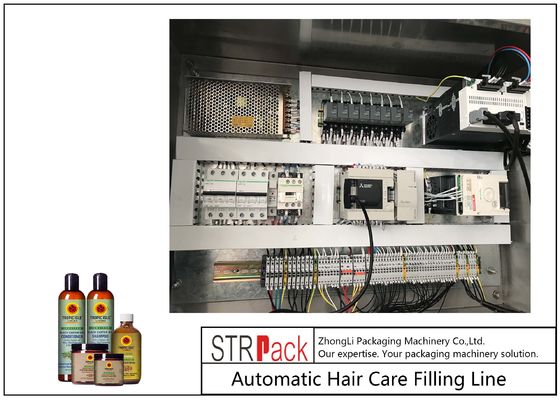 Ligne de remplissage de bouteilles de gel de douche