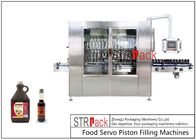 Machine de remplissage linéaire automatique de piston pour la bouteille de nourriture de sauce de Worcester