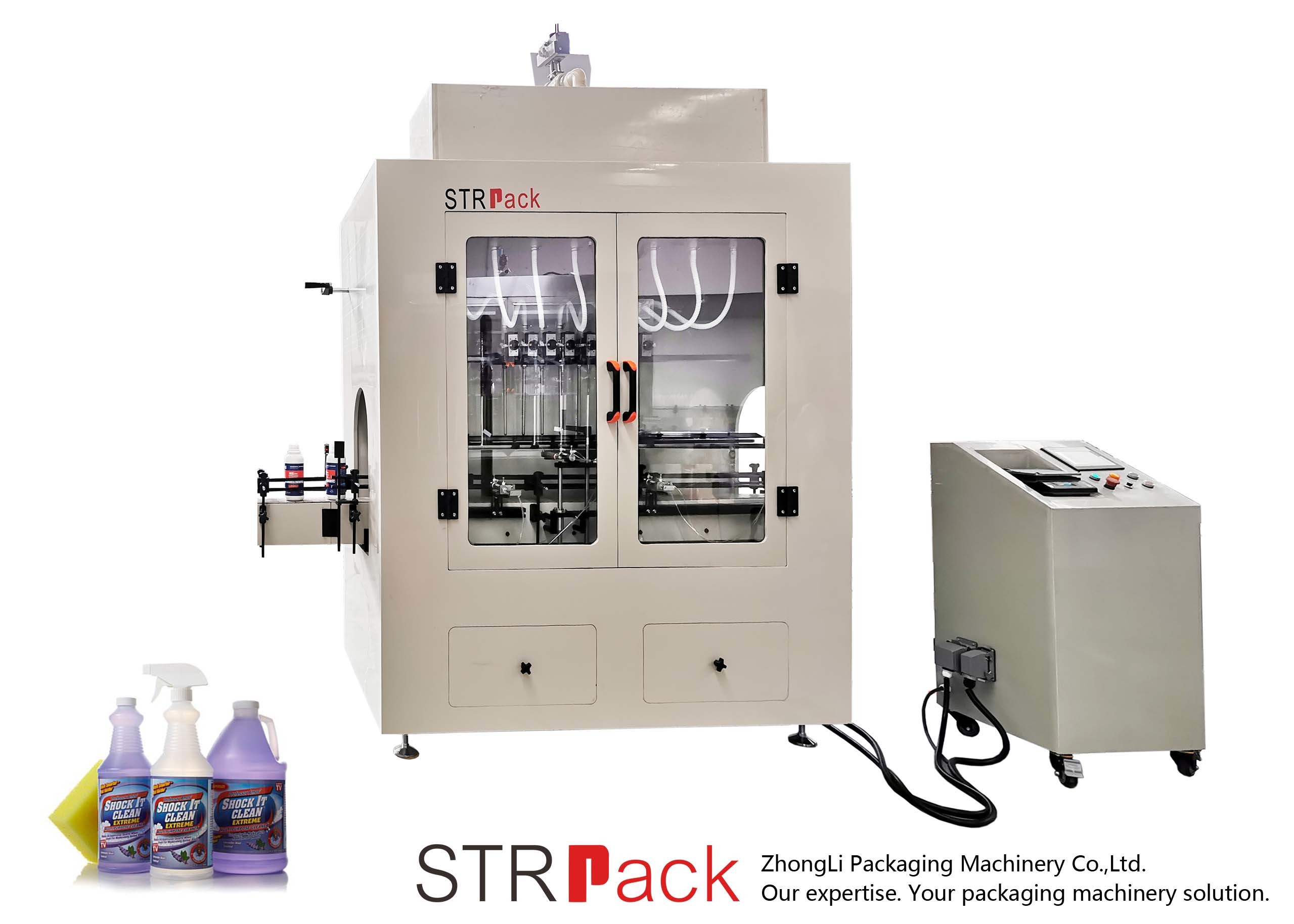 Blanchissez la machine de remplissage liquide automatique liquide corrosive acide sulfurique de 84 désinfectants